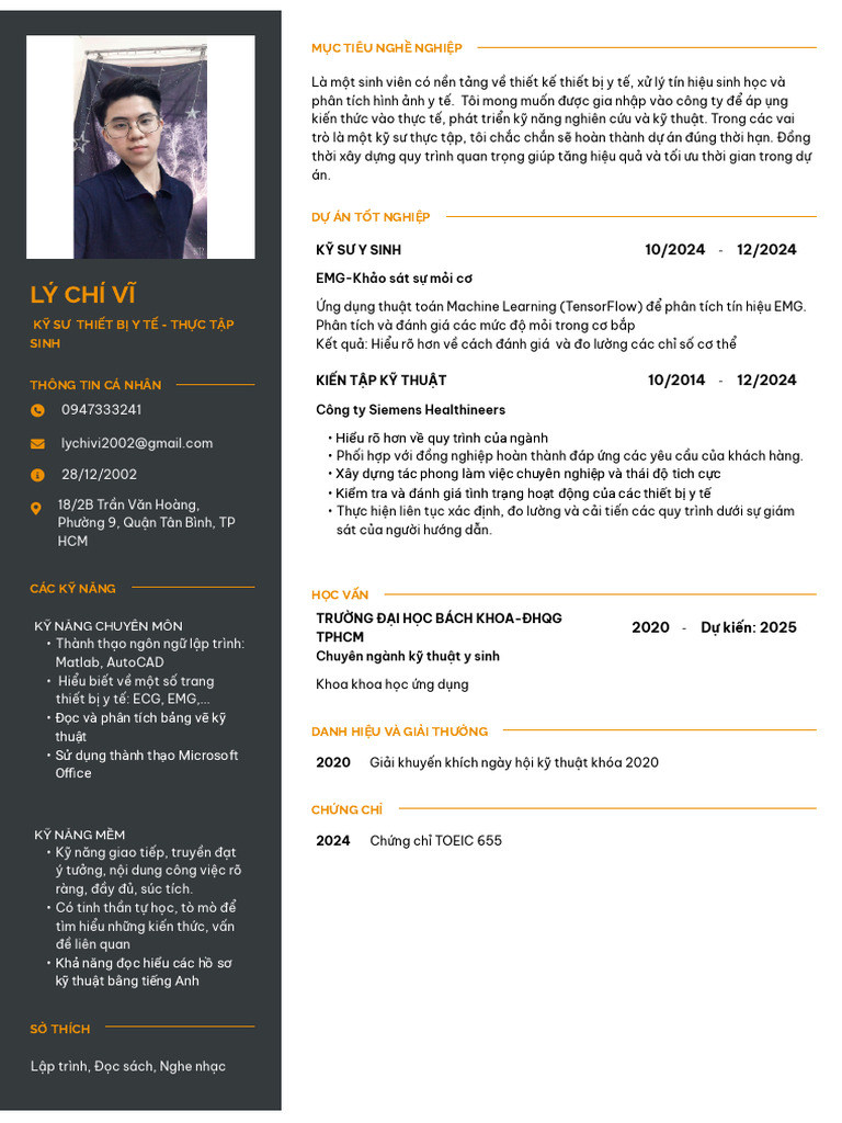 CV LÝ CHÍ VĨ - Mẫu CV IT-TopCV.vn | PDF