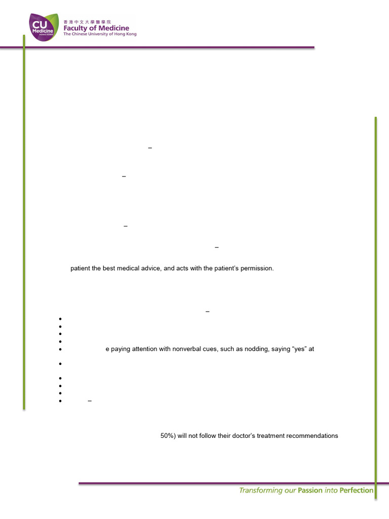 Key Aspects of Doctor-Patient Relationship | PDF | Health Sciences ...