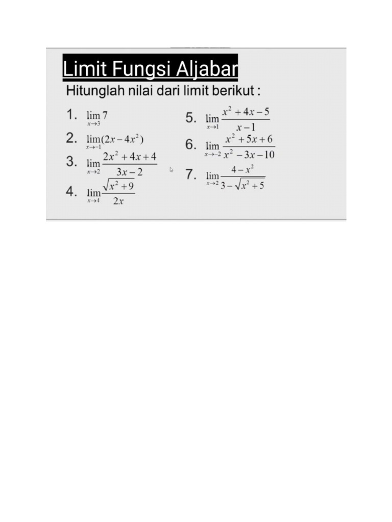 Limit | PDF