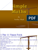 Simple Maths: by Neelay Shah