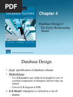 Database Design I:: The Entity-Relationship Model