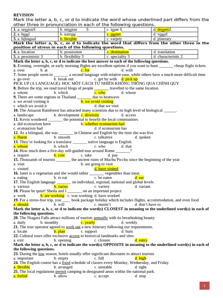 Pronunciation and Stress in English | PDF | Volcano | English Language