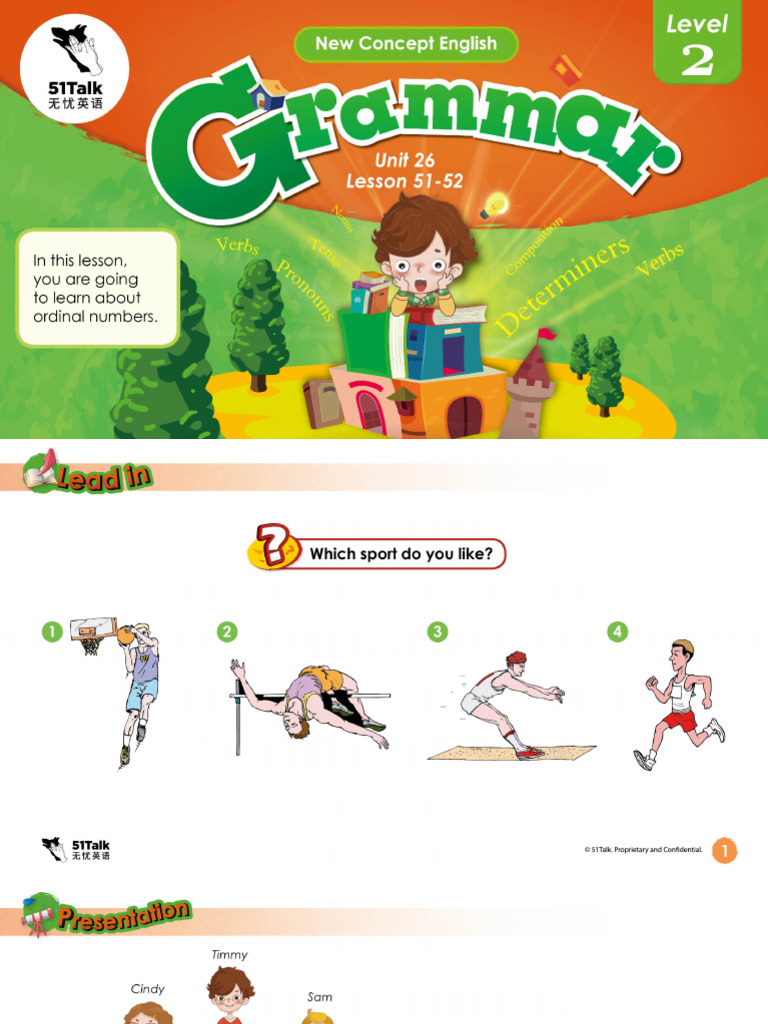 Grammar Unit 26 Lesson 51 To 52 | PDF