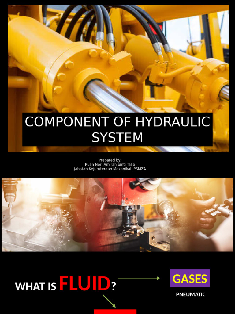 Hydraulic System Components Overview | PDF | Pump | Lubricant