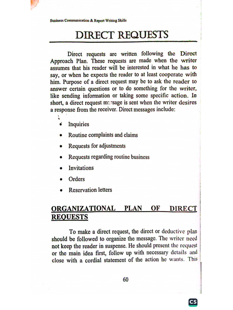 Direct Request Business | PDF