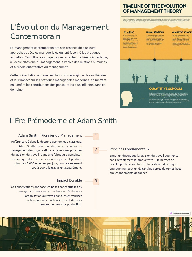 Évolution du Management Contemporain | PDF | Économie | Business