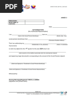 DSWD Authorization Form | PDF