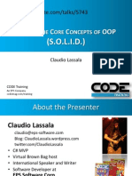 Claudio Lassala Beyond the Core Concepts of OOP SOLID
