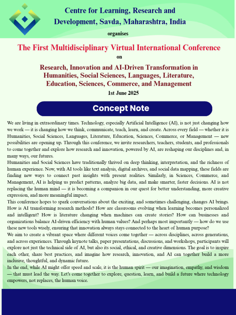 AI-Driven Multidisciplinary Conference 2025 | PDF | Artificial ...