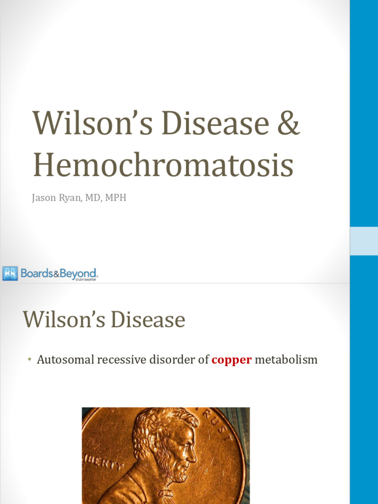 Wilson's Disease and Hemochromatosis Atf | PDF | Medical Specialties ...