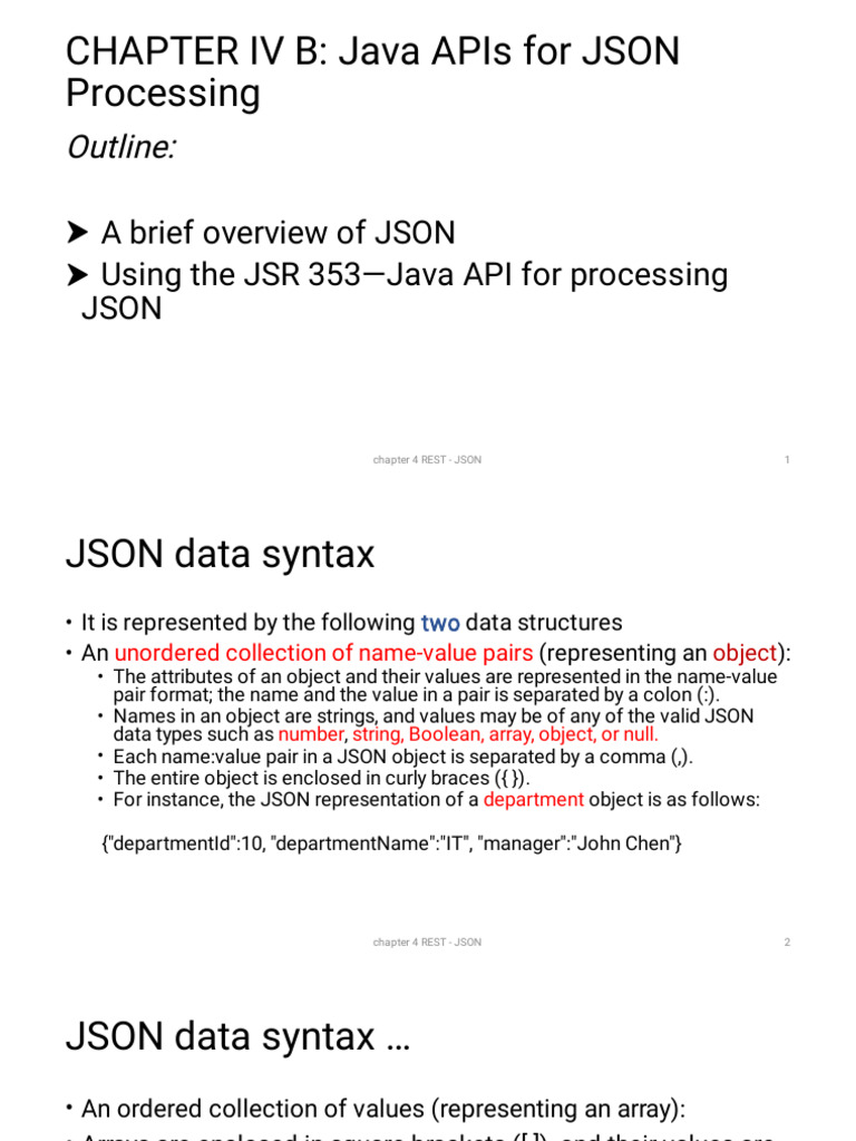Java JSON Processing with JSR 353 | PDF | Parsing | Json