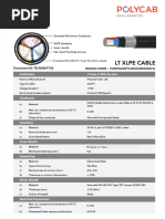 XLPE AL Cable Technical Data Sheet | PDF | Electrical Conductor ...