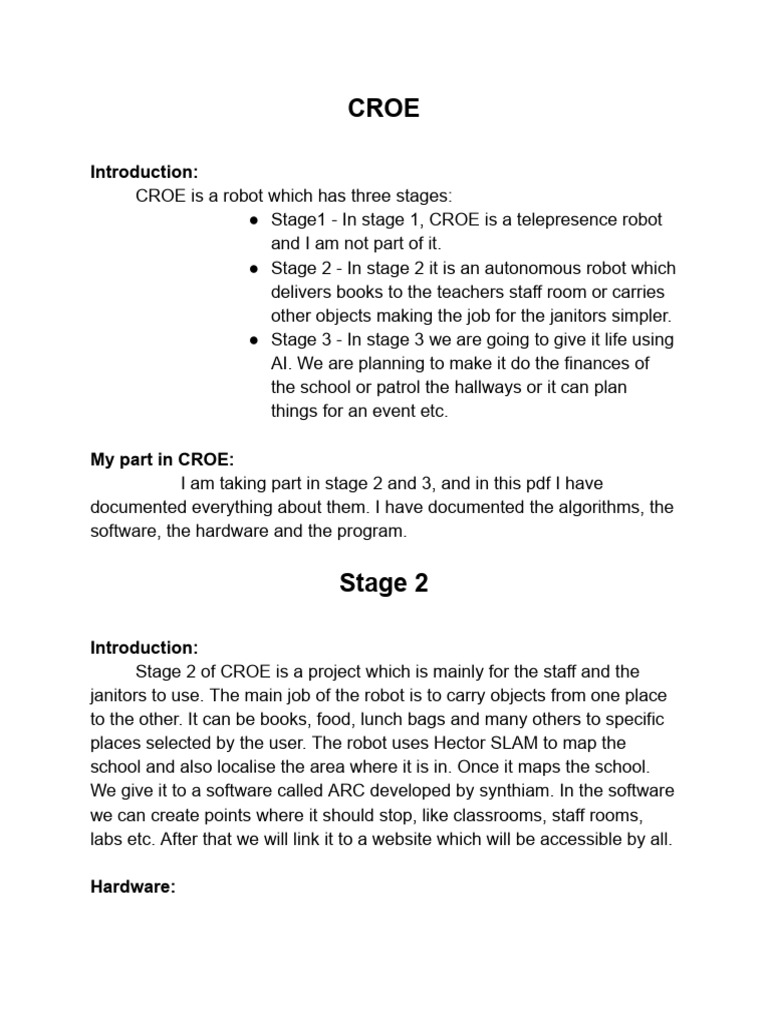 About CROE | PDF