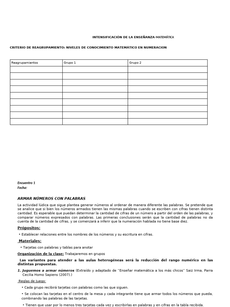Actividades de Numeración y Cifras | PDF | Multiplicación