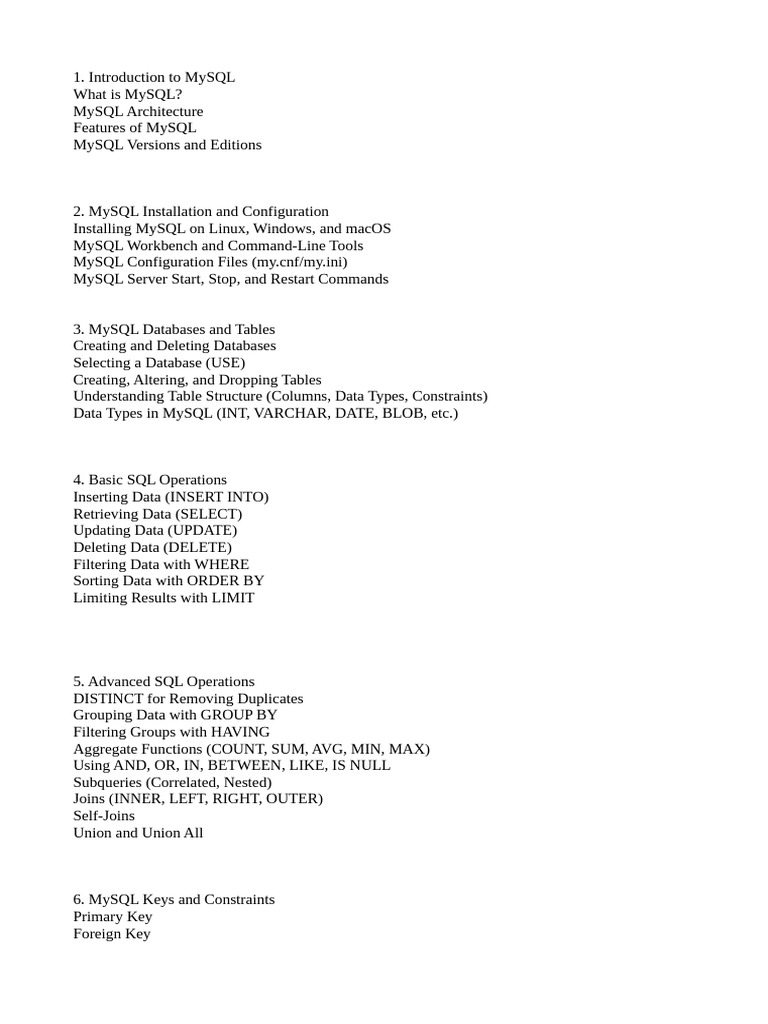 Untitled 1 | PDF | My Sql | Database Index