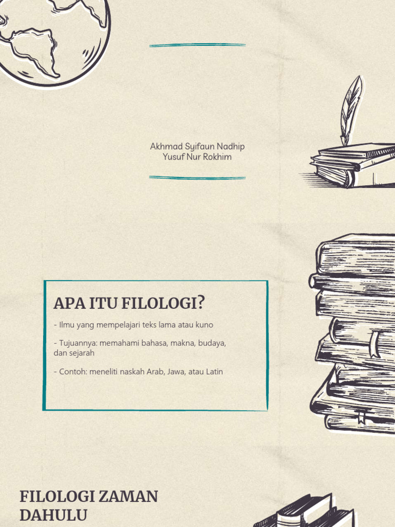 Sejarah dan Perkembangan Filologi | PDF