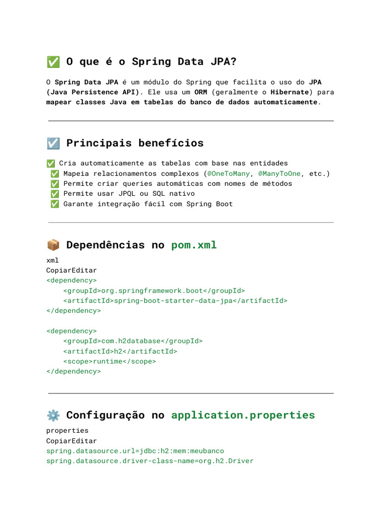 Introdução ao Spring Data JPA | PDF | Java (linguagem de programação ...