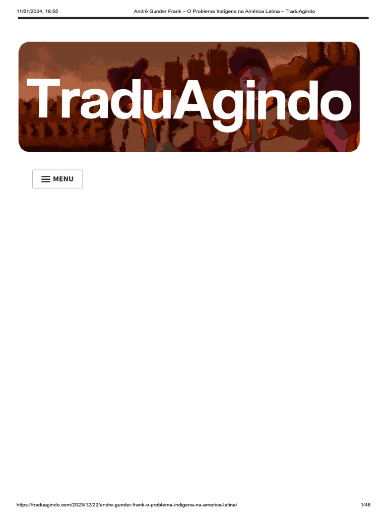 André Gunder Frank - O Problema Indígena Na América Latina ...