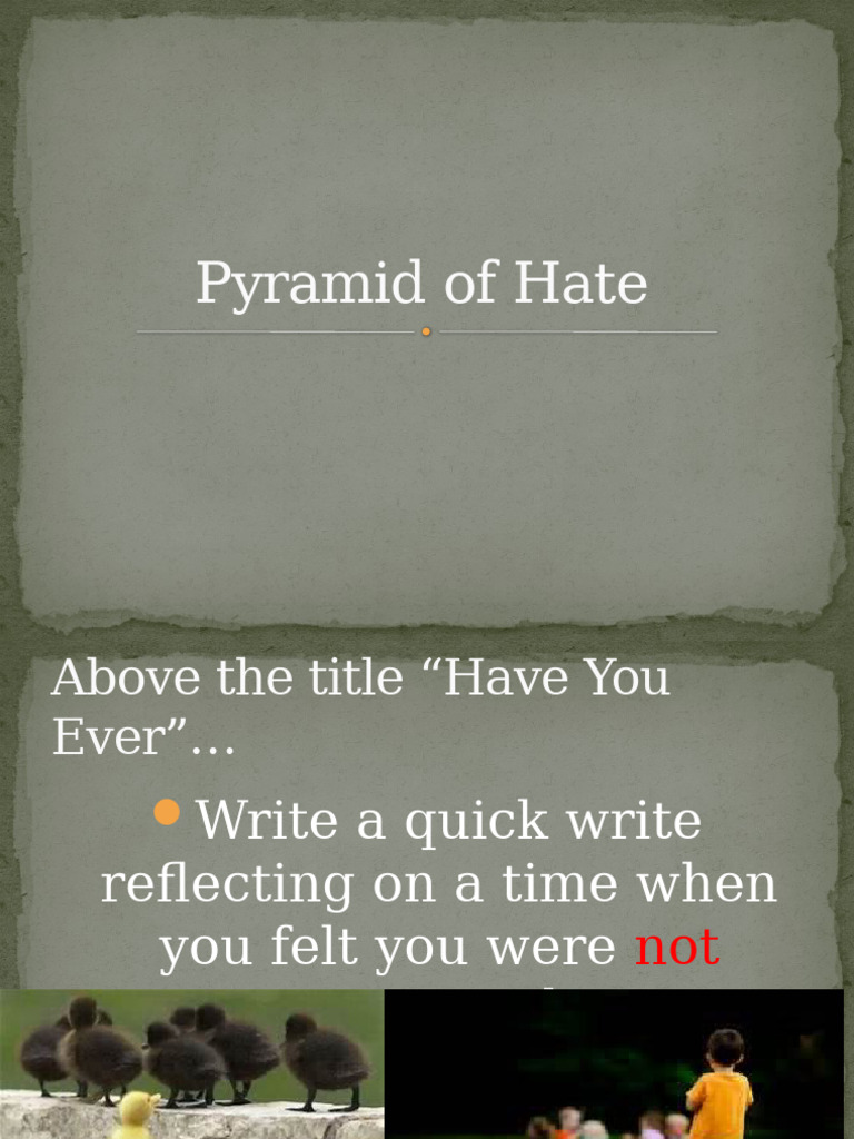 Understanding the Pyramid of Hate | PDF | Prejudice And Discrimination ...
