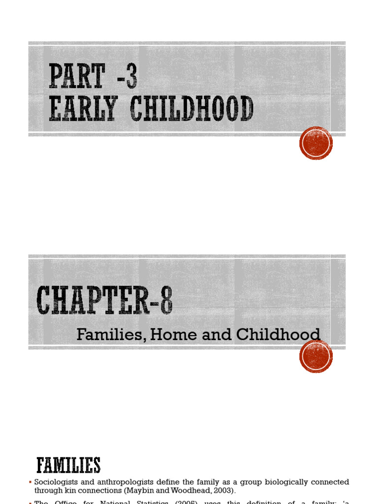 Understanding Families and Childhood Dynamics | PDF | Family | Child Care