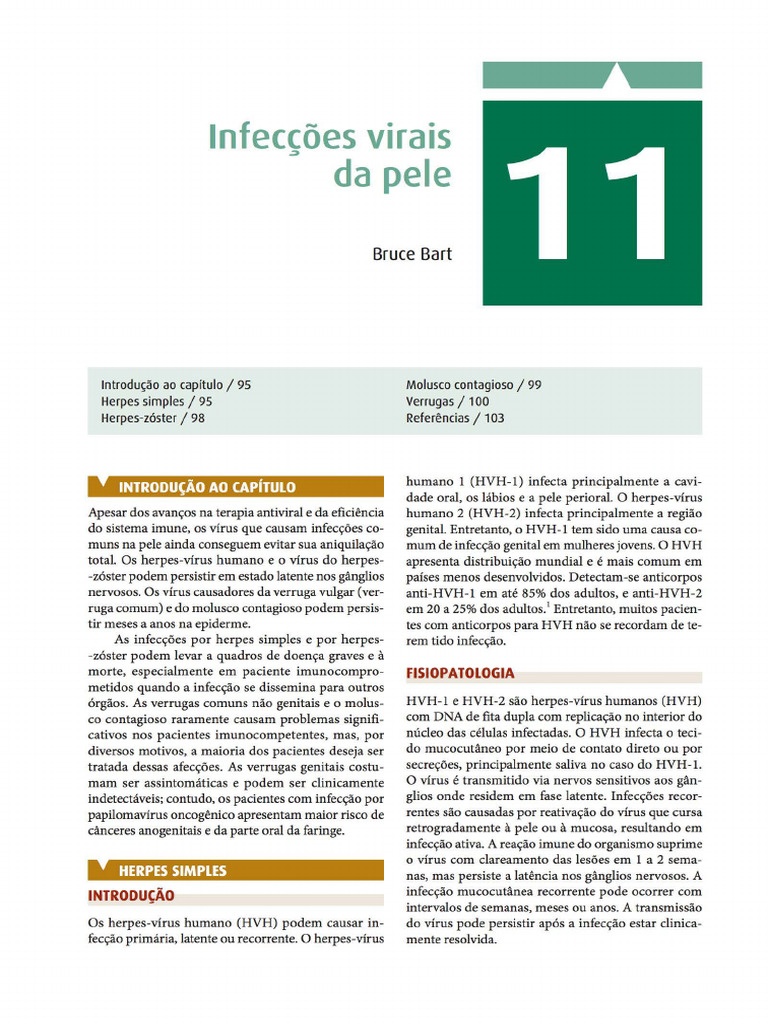 Infecções virais - Dermatoses | PDF | Especialidades médicas | Doenças ...