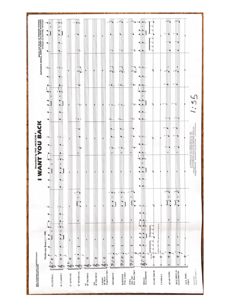 I Want You Back (Score | PDF