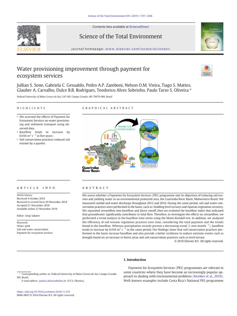 Science of The Total Environment | PDF | Riparian Zone | Surface Runoff