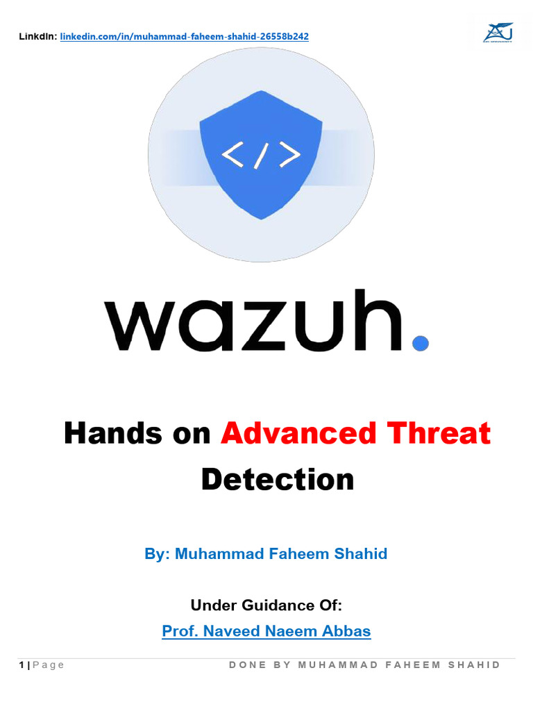Advanced Threat Detection With Wazuh | PDF | Cyberspace | Information ...