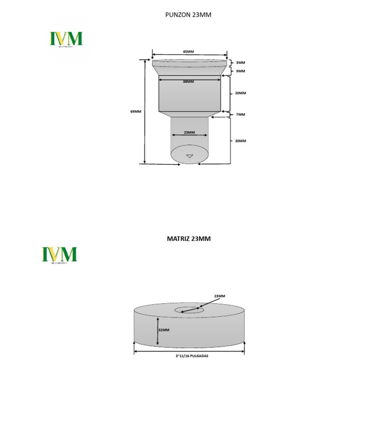 Punzon y Matriz Ivm | PDF