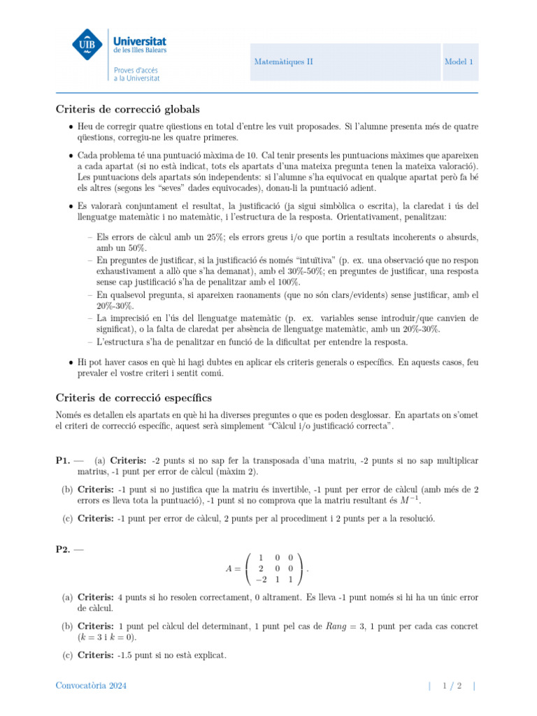 Criteris Matematiquesii Jul 2024 2 | PDF