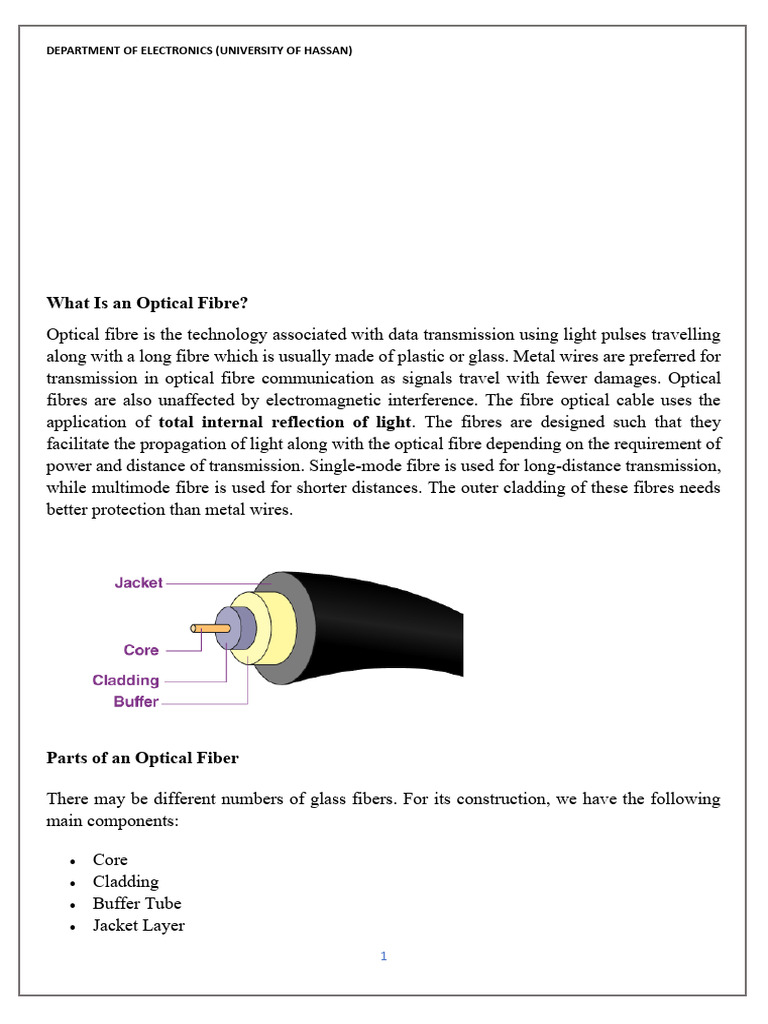 Understanding Optical Fiber Technology | PDF | Optical Fiber | Attenuation