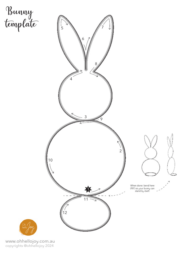DIY Bunny Template Instructions | PDF