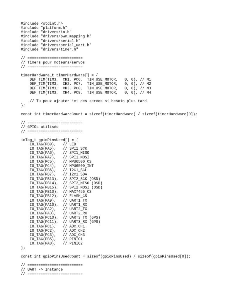 Timer and GPIO Configuration for Motors | PDF