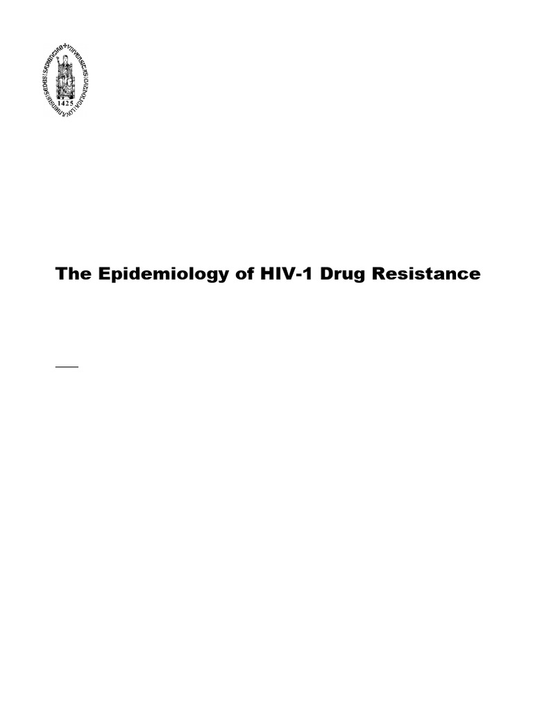 HIV-1 Drug Resistance Epidemiology Study | PDF | Hiv | Management Of ...