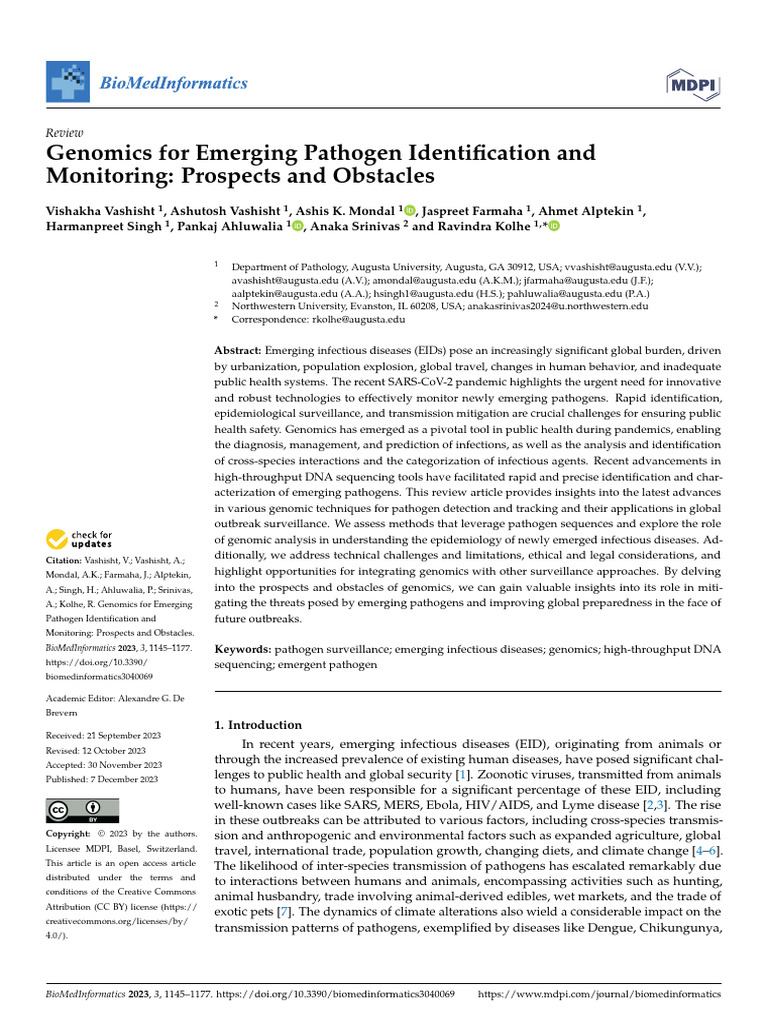 Biomedinformatics 03 00069 v2 | PDF | Dna Sequencing | Whole Genome ...