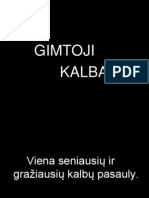 Gimtoji Kalba ....