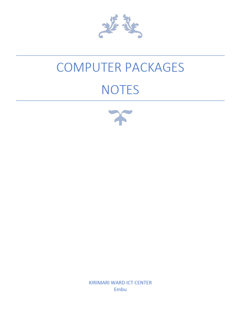 Kirimari Computer Notes 2024 | PDF | Window (Computing) | Computer Data ...