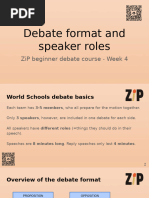 Debate Speaker Roles Explained | PDF | Argument