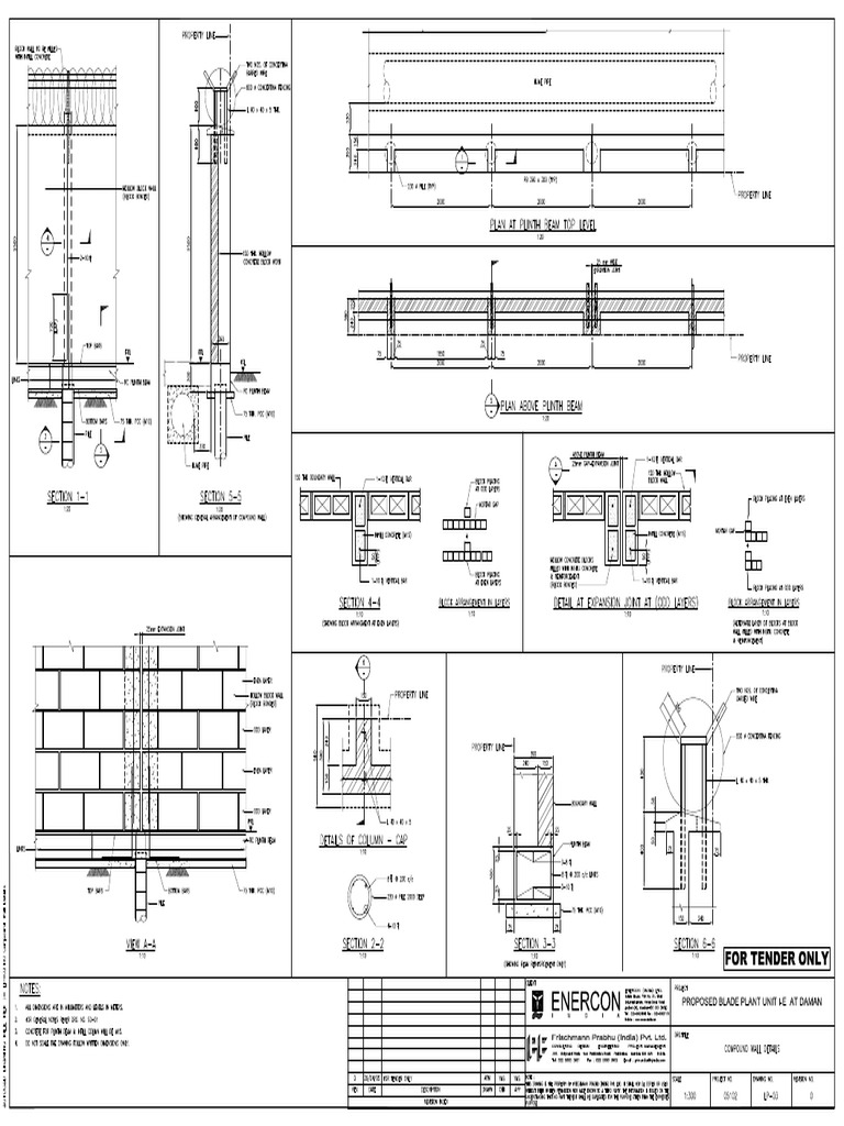 LP-03 R0 - Compound Wall Details | PDF
