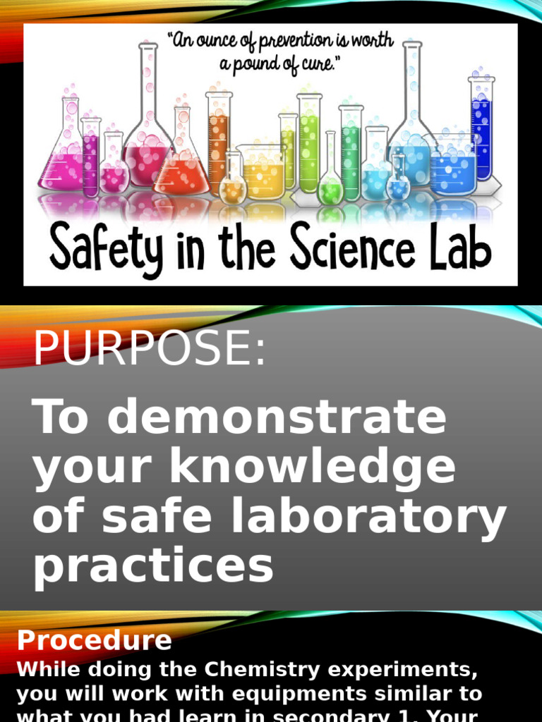 Safe Laboratory Practices Guide | PDF | Laboratories | Burn
