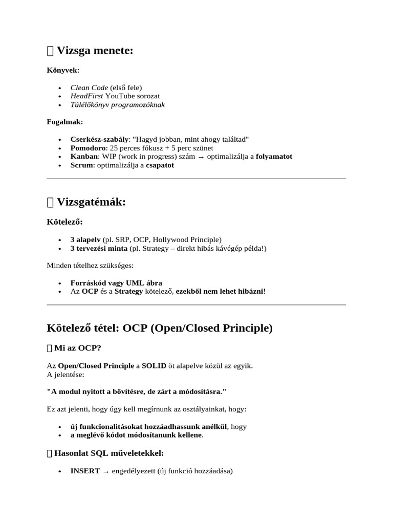SRP Ocp TDD | PDF