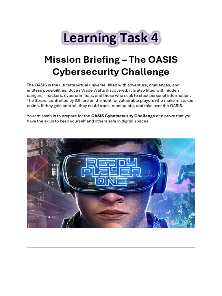OASIS Cybersecurity Challenge Guide | PDF | Security | Computer Security