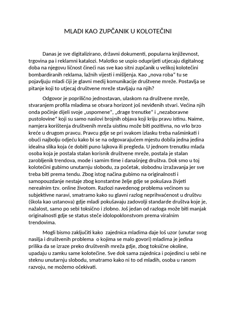 Vjeronauk Zadaća | PDF