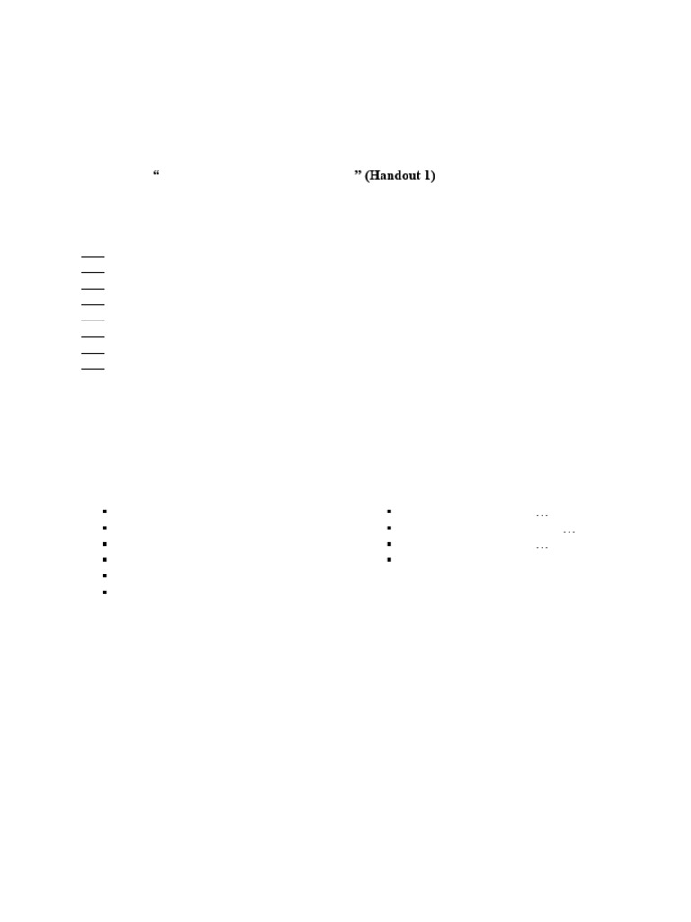 3_Handout 2 | PDF