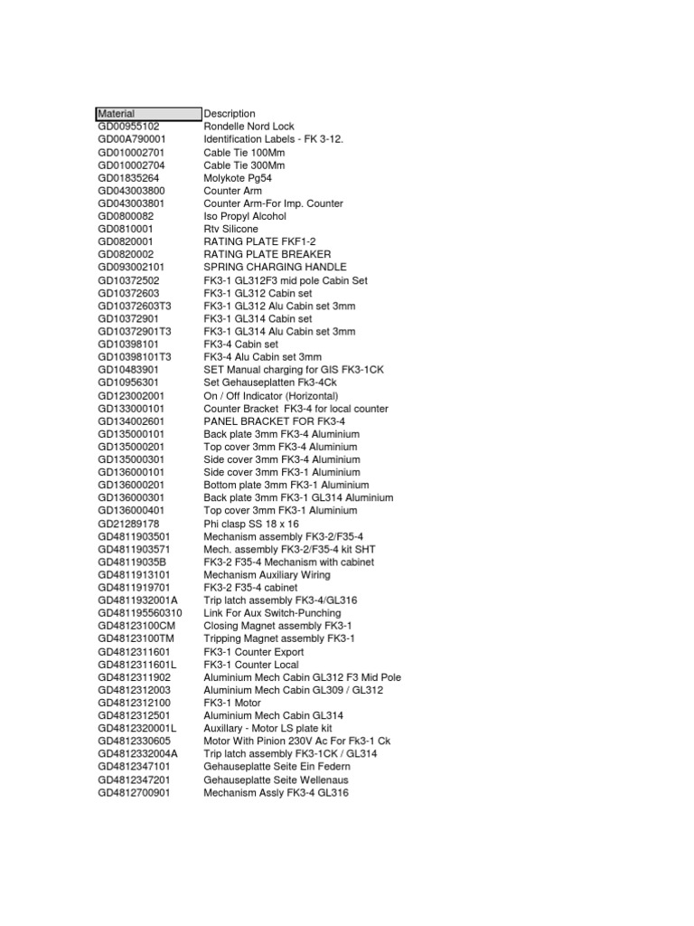 FK Components and Mechanism Assemblies | PDF | Screw | Axle
