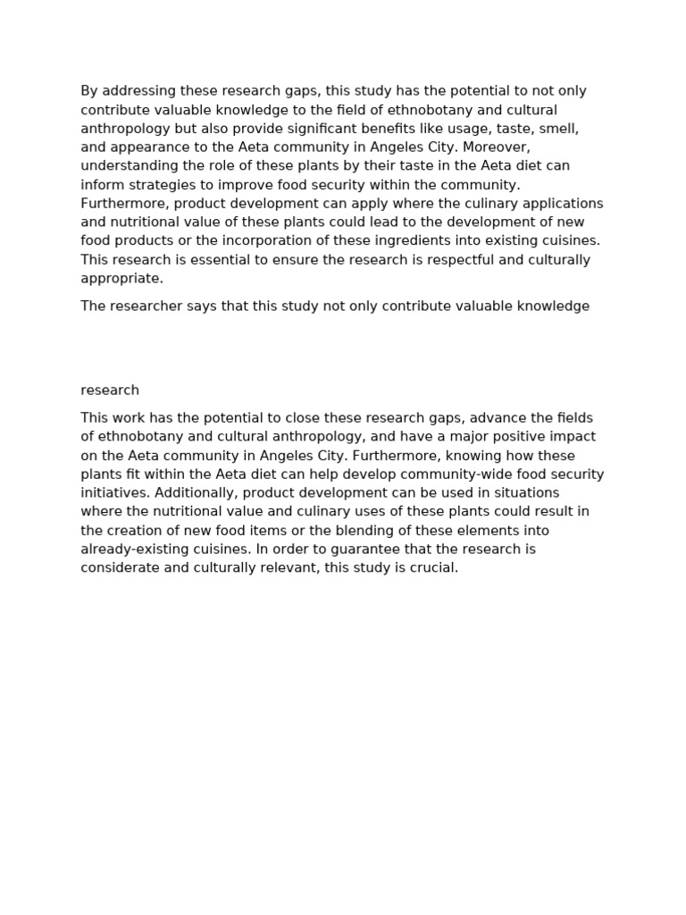 By Addressing These Research Gaps | PDF