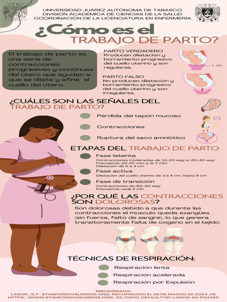 Infografía - Trabajo de Parto | PDF