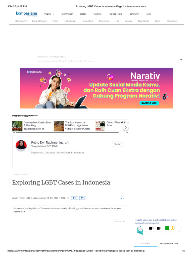 Exploring LGBT Cases in Indonesia | PDF | Gender | Gender Studies