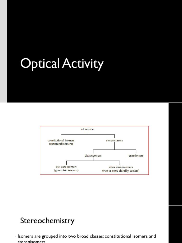 Chirality and Optical Activity Explained | PDF | Chirality (Chemistry ...