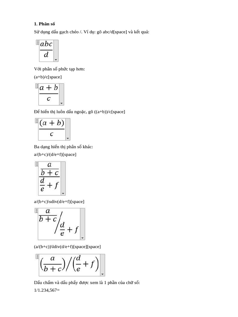 Ky Hieu Go Tat Equation | PDF